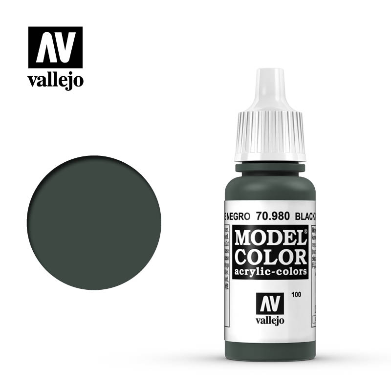 Vallejo Model Color Paint: Black Green