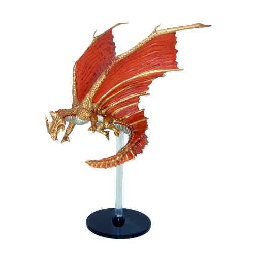 Tyranny of Dragons #43 D&D Rare Miniature Gold Dragon 