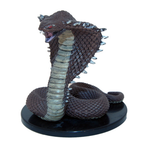 Iron Cobra D&D Miniature Dungeons Dragons Pathfinder Metal Snake Construct 7 