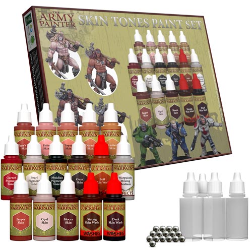 The Army Painter 11 Nontoxic Miniature Paint Washes in Dropper Bottles -  Rich Pigment Fluid Acrylic Paint Washes Miniature Painting Kit, Liqu