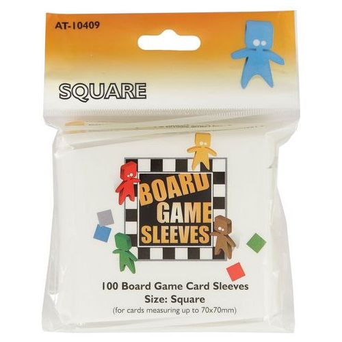 AT-10404 Small Board Game Sleeves Pack-100 Clear 44x68mm 1 11/16"x2 5/8"A.Tinmen 