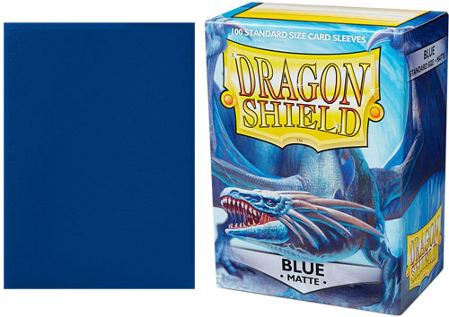 63x88 Sky Blue MATTE Sleeves - Dragon Shield - Box 100