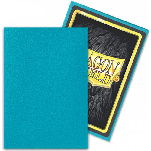 Dragon Shield Sleeves: Matte Dual - Japanese Size - Turquoise (60) (Clearance)