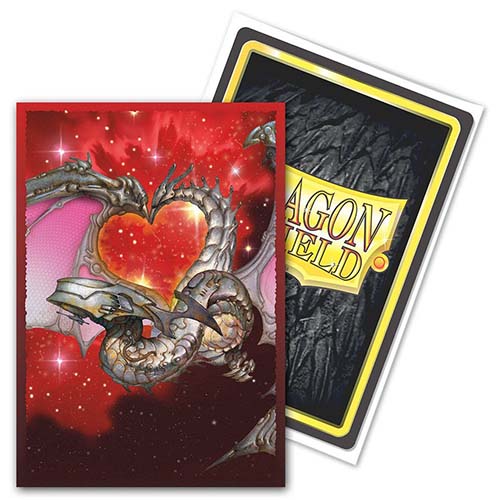 100 Count Valentine 2021 DragonShield Standard Size Brushed Art Sleeves