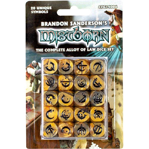 Mistborn: Complete Alloy of Law Dice Set (Backrooms Sale)