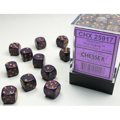 Chessex Speckled Hurricane Polyhedral 7 Dice Set CHX25317 for sale online 