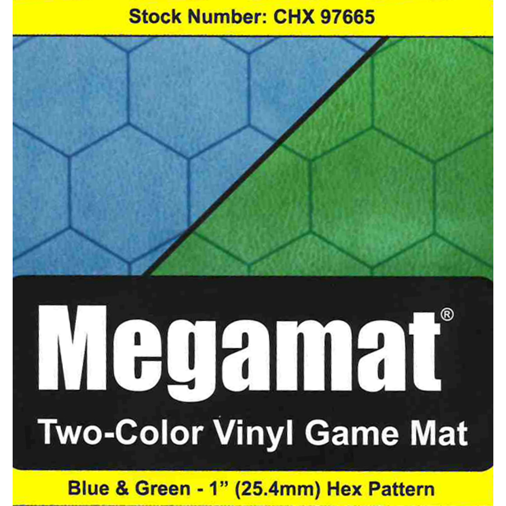 Reversible Megamat: 1-inch Hex - Blue/Green (34.5" x 48") (Spring Cleaning Continues Sale)
