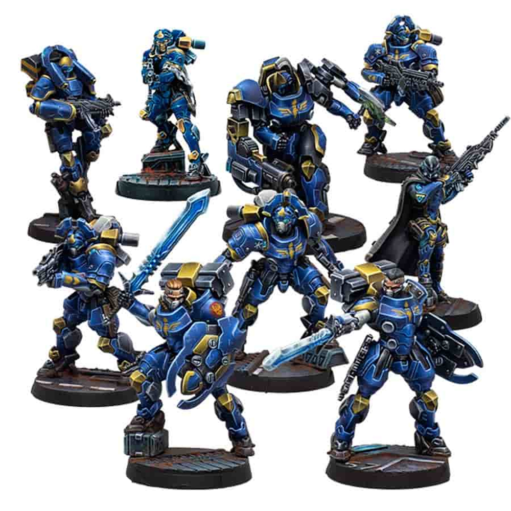 Infinity: O-12 - Torchlight Brigade Action Pack | Tabletop Infinity: O-12 - Torchlight Brigade Action Pack | Tabletop