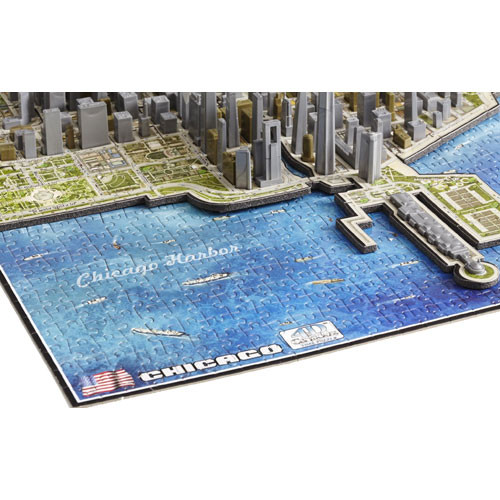 4D Cityscape (40014) - Chicago - 950 pieces puzzle