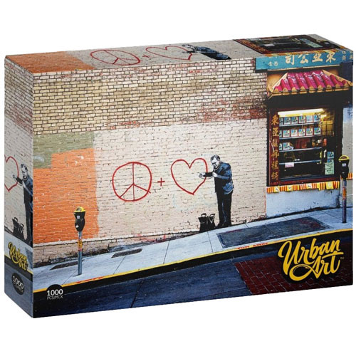 Urban Art Graffiti Puzzle: Banksy - Peaceful Hearts Doctor
