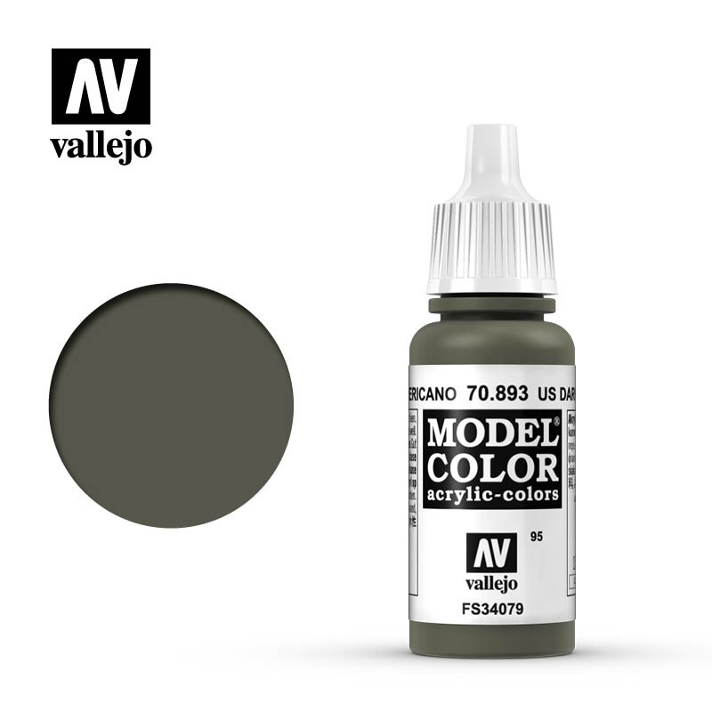Vallejo Model Color Paint: US Dark Green