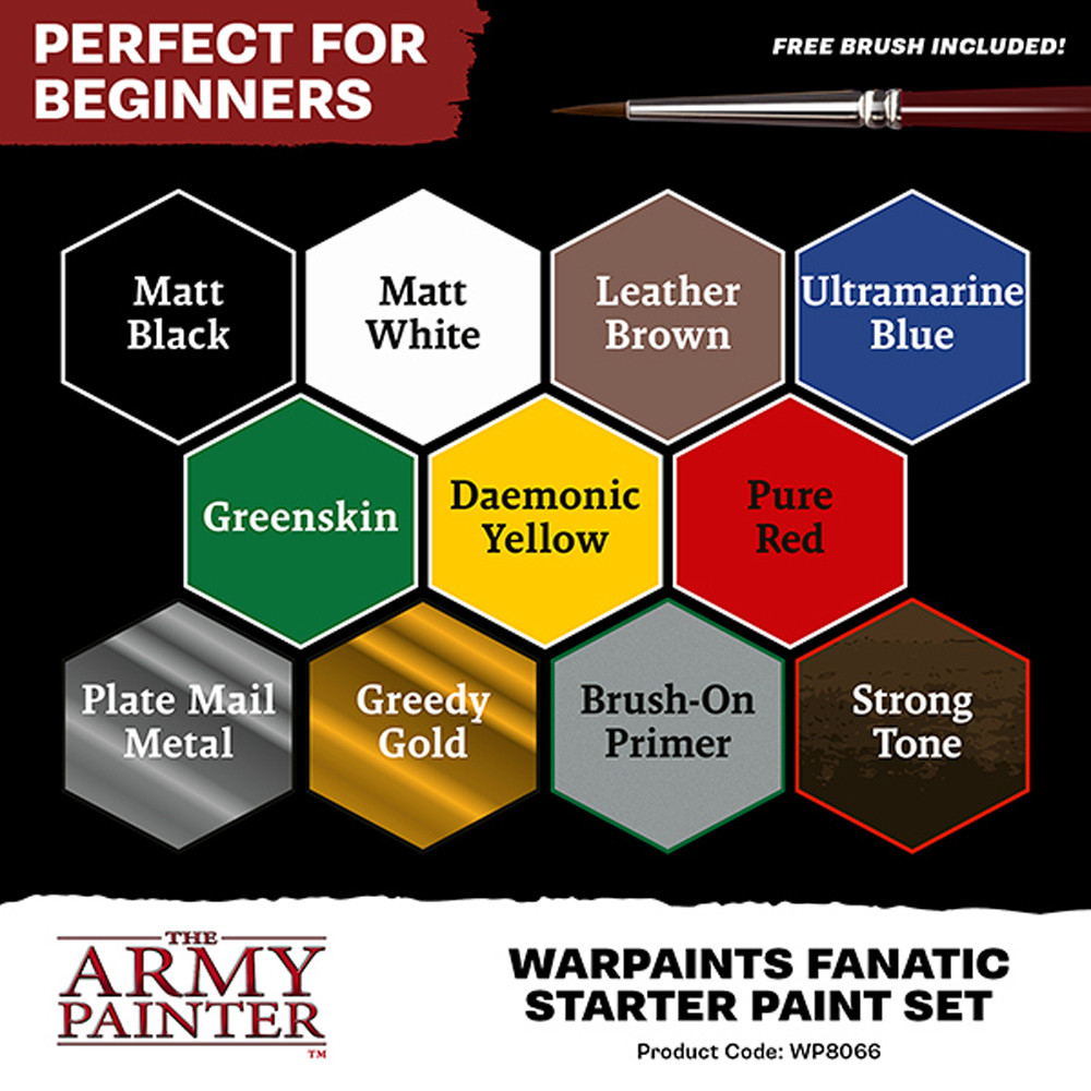 The Army Painter - Warpaints Fanatic - Starter Set - Discount Games Inc