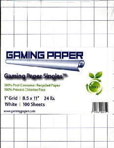Gaming Paper - Singles (100 Sheets)