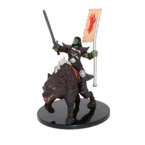 Pathfinder Miniatures Orc Rider on Dire Wolf #44 Rusty Dragon Inn