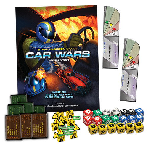 Car Wars 6E: Two-Player Starter Set - Blue/Green, Board Games