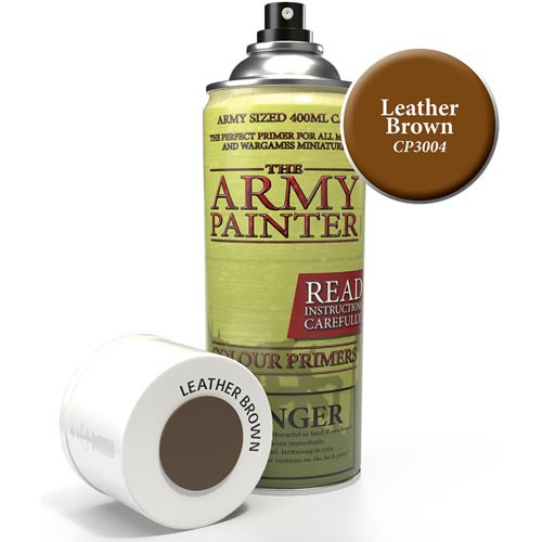 Army Painter Color Primer: Leather Brown (400ml)