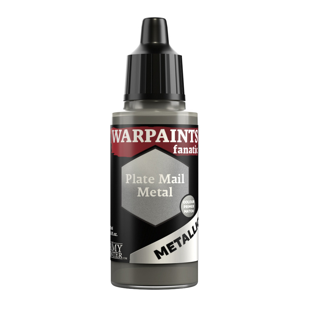 Warpaints Fanatic Metallic: Plate Mail Metal (18ml)