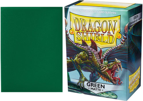 Shield Sleeves Free Shipping Dragon Shield Matte Green 100