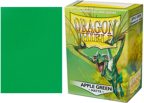 100 Count Clear Sideloader Inner Card Sleeves Dragon Shield Bundle Matte Apple Green 100 Count Standard Size Deck Protector Sleeves