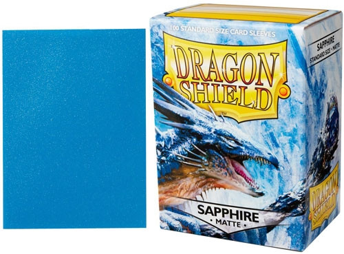 Matte Dragon Shield Standard Size Card Protector Sleeves MTG 100ct Sapphire Box 
