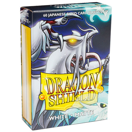 Dragon Shield Sleeves: Matte - Japanese Size - White (60)