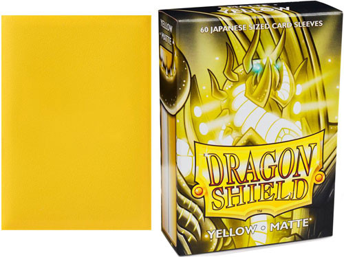 Dragon Shield Sleeves: Matte - Japanese Size - Yellow (60)