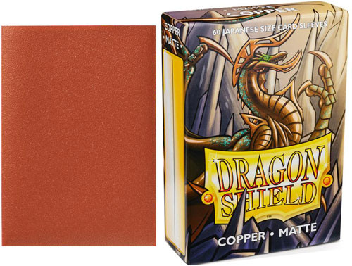 Dragon Shield Sleeves: Matte - Japanese Size - Copper (60)