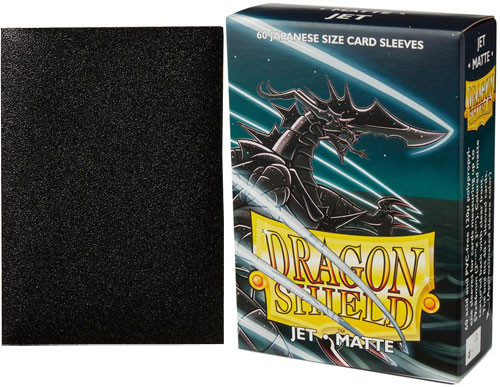 Dragon Shield Sleeves Matte Japanese Size Jet 60