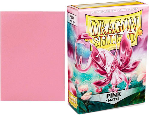 Dragon Shield Sleeves: Matte - Pink (60)