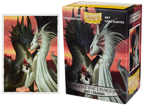 Dragon Shield Valentine Dragon Art Matte 100 Standard Sized Card Sleeves