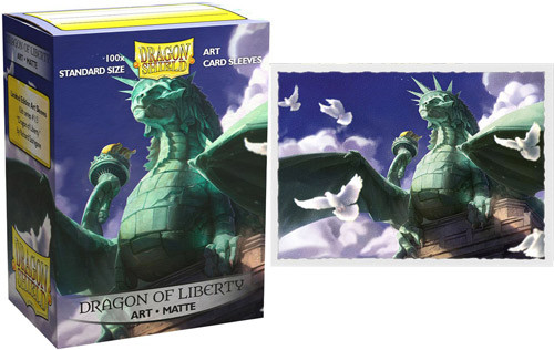 Dragon of Liberty Art Matte 100 ct Shield Sleeves Standard SHIPS FREE 10% OFF 2+