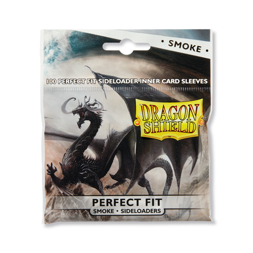 Dragon Shield Sleeves: Perfect Fit - Smoke Sideloaders (100)