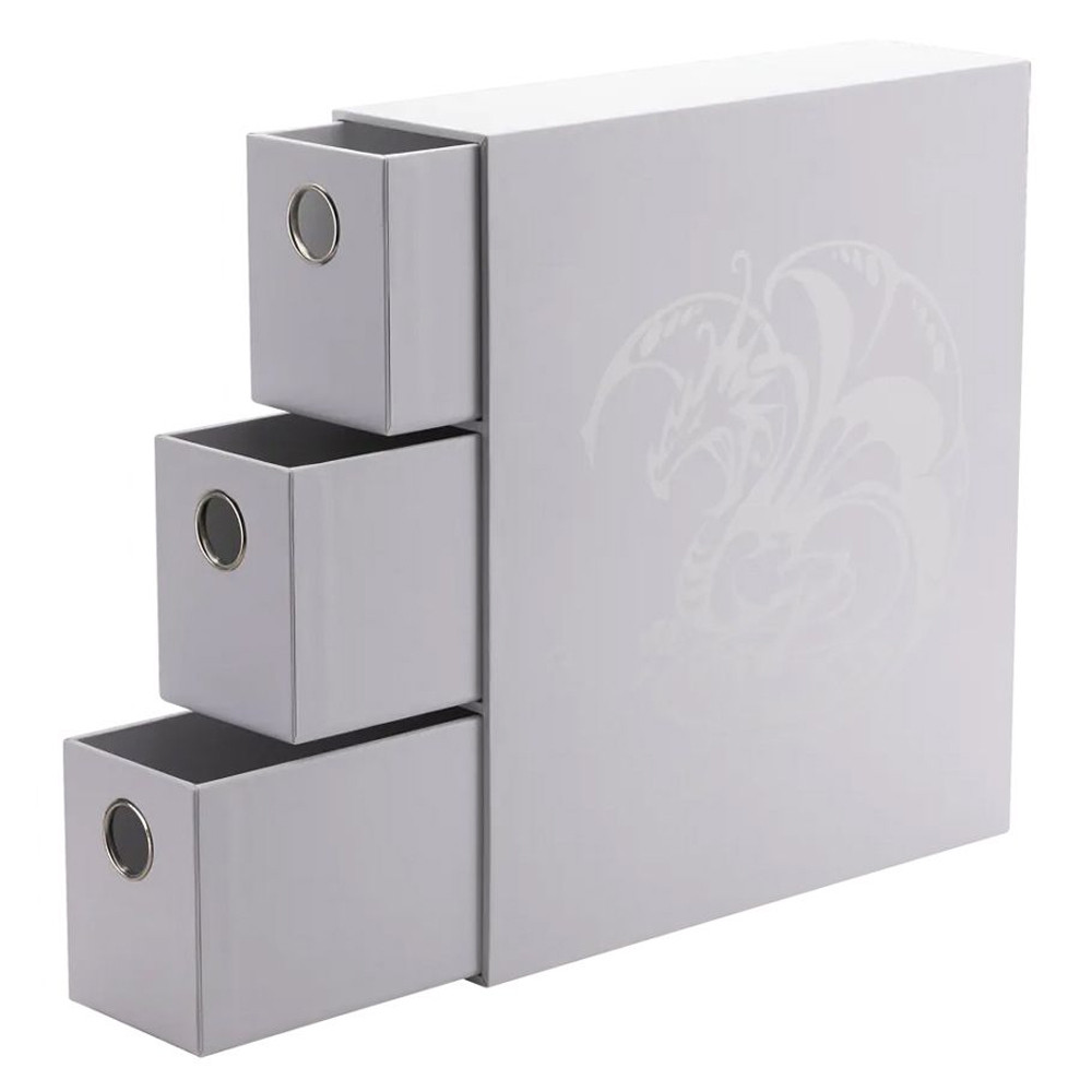 Dragon Shields: Fortress Card Drawers - White