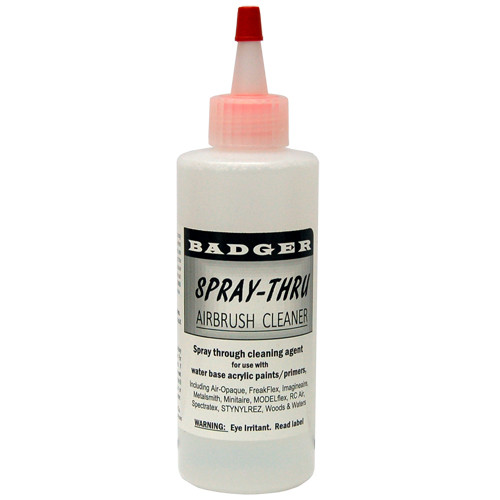 Badger: Spray-Thru Airbrush Cleaner (4oz), Accessories & Supplies