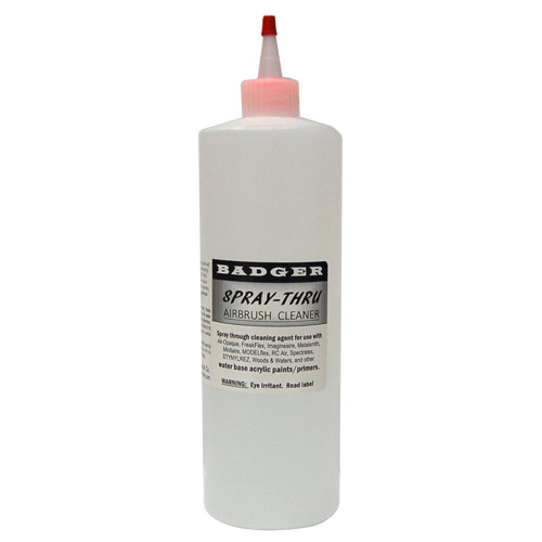 Badger: Spray-Thru Airbrush Cleaner (32oz), Accessories & Supplies