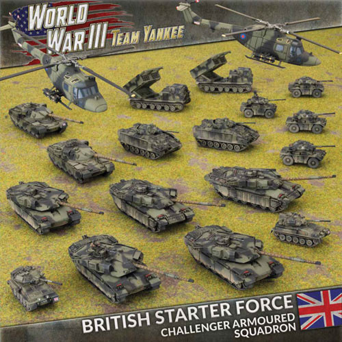 World War III Team Yankee British Starter Challenger Armoured Squadron