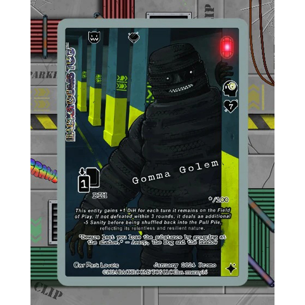 Backrooms TCG: Holo Promo Cards - Gomma Golem (Preorder)