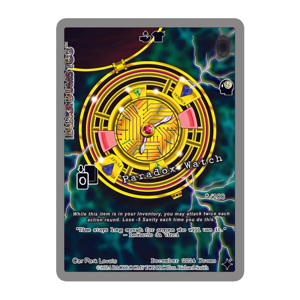 Backrooms TCG: Holo Promo Cards - Paradox Watch (Preorder)