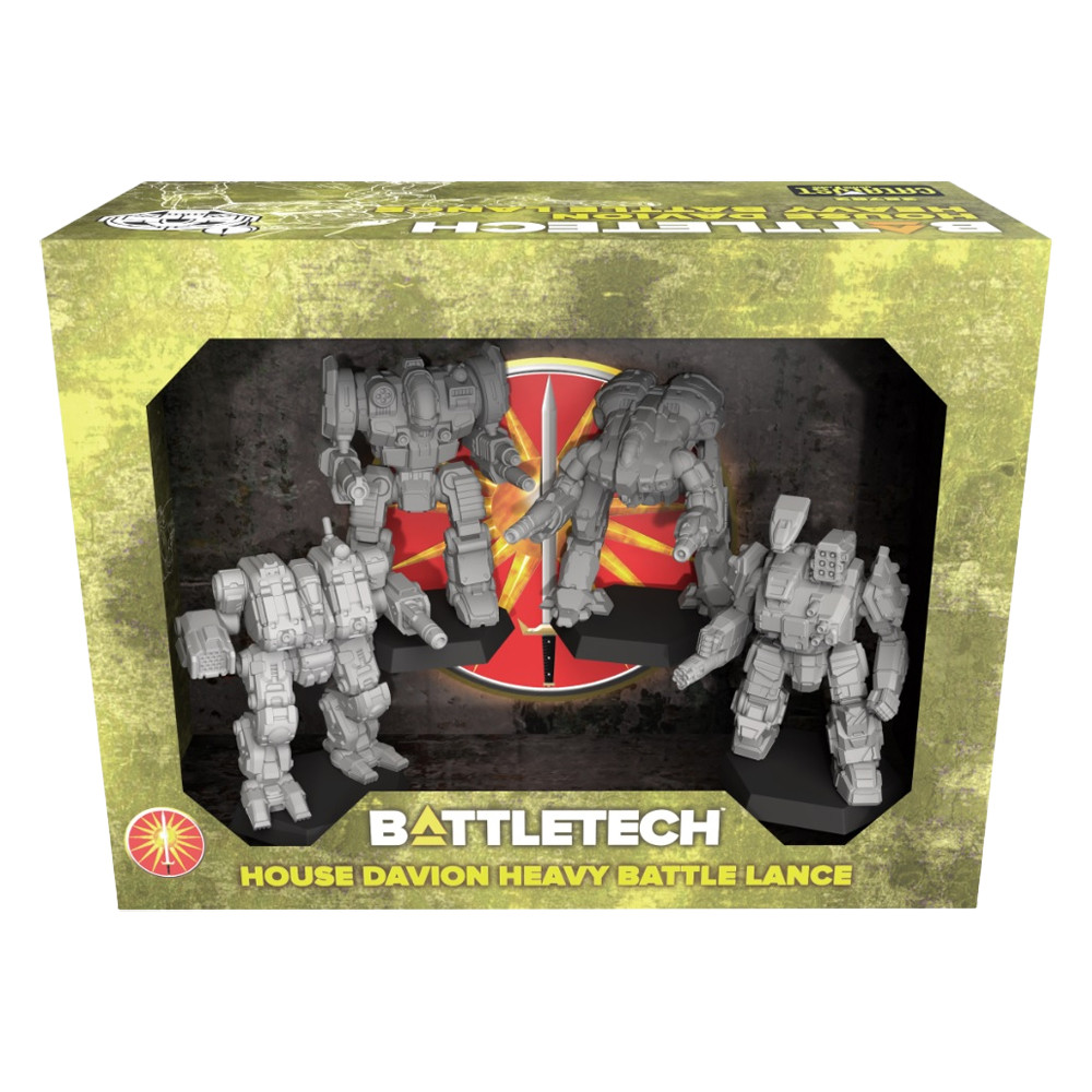 BattleTech: Miniature Force Pack- House Davion Heavy Battle Lance (Preorder)