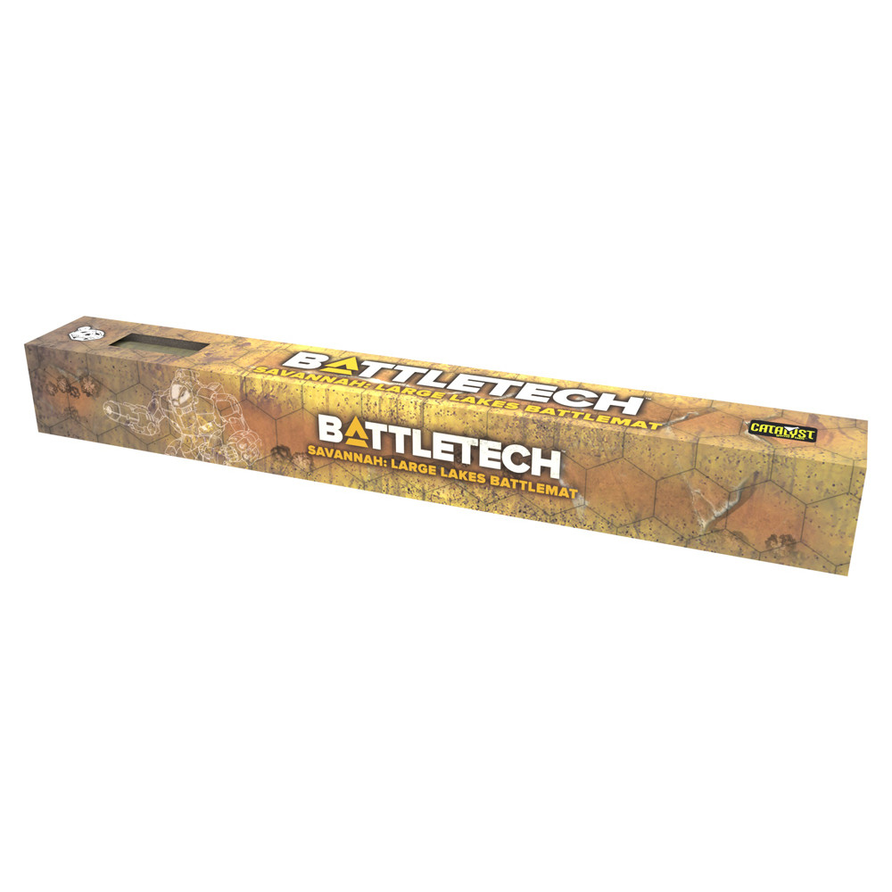 BattleTech: BattleMat - Savannahs Large Lakes/Box Canyon