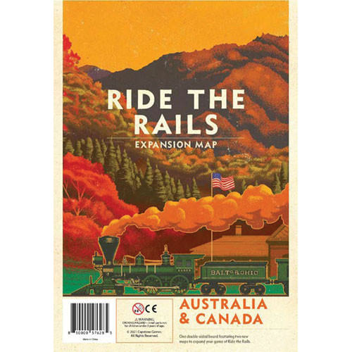 Iron Rail #2: Ride the Rails - Australia & Canada Expansion Map