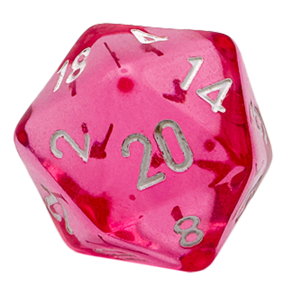 Chessex Polyhedral Dice Set: Translucent - Pink/White (7)