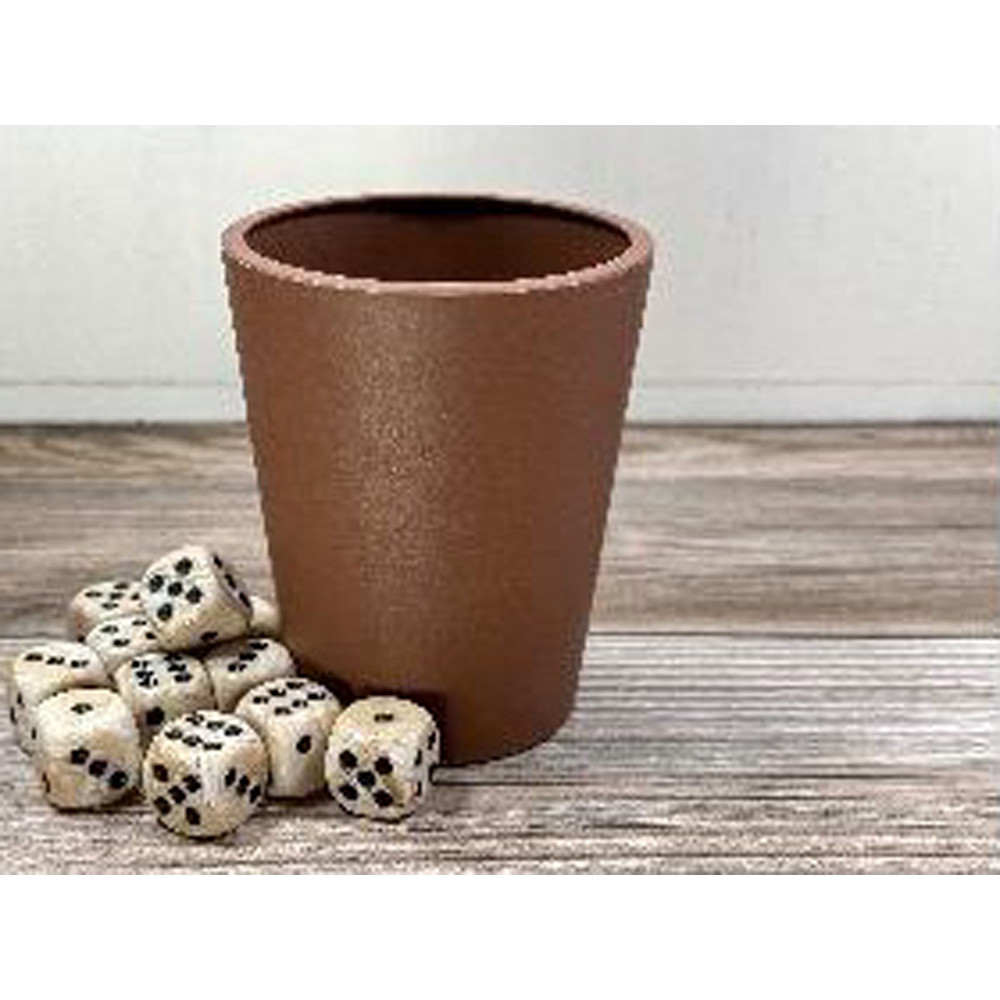 Chessex Flexible Dice Cup - Brown | Accessories | Miniature Market