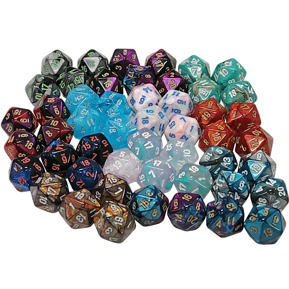 Bag of Assorted Mini d20s (50) (2nd Release)