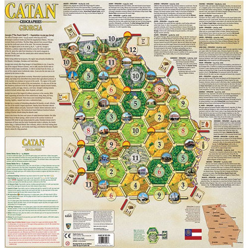 Catan Geographies: U.S.A. - Georgia Expansion