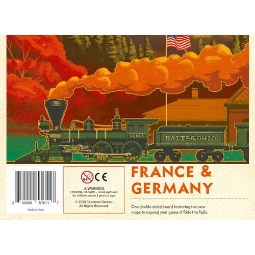 Iron Rail #2: Ride the Rails - France & Germany Expansion Map