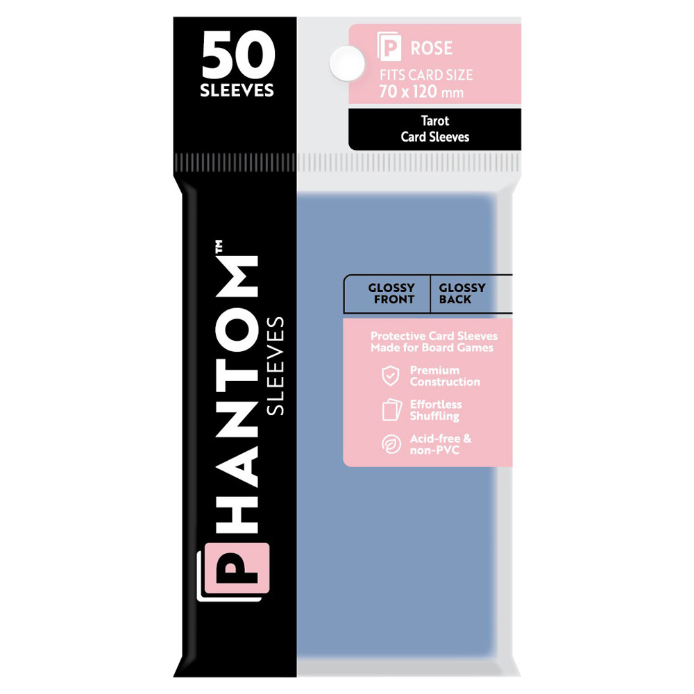 Phantom Sleeves: Rose Size 70 x 120mm - Glossy/Glossy  (50)