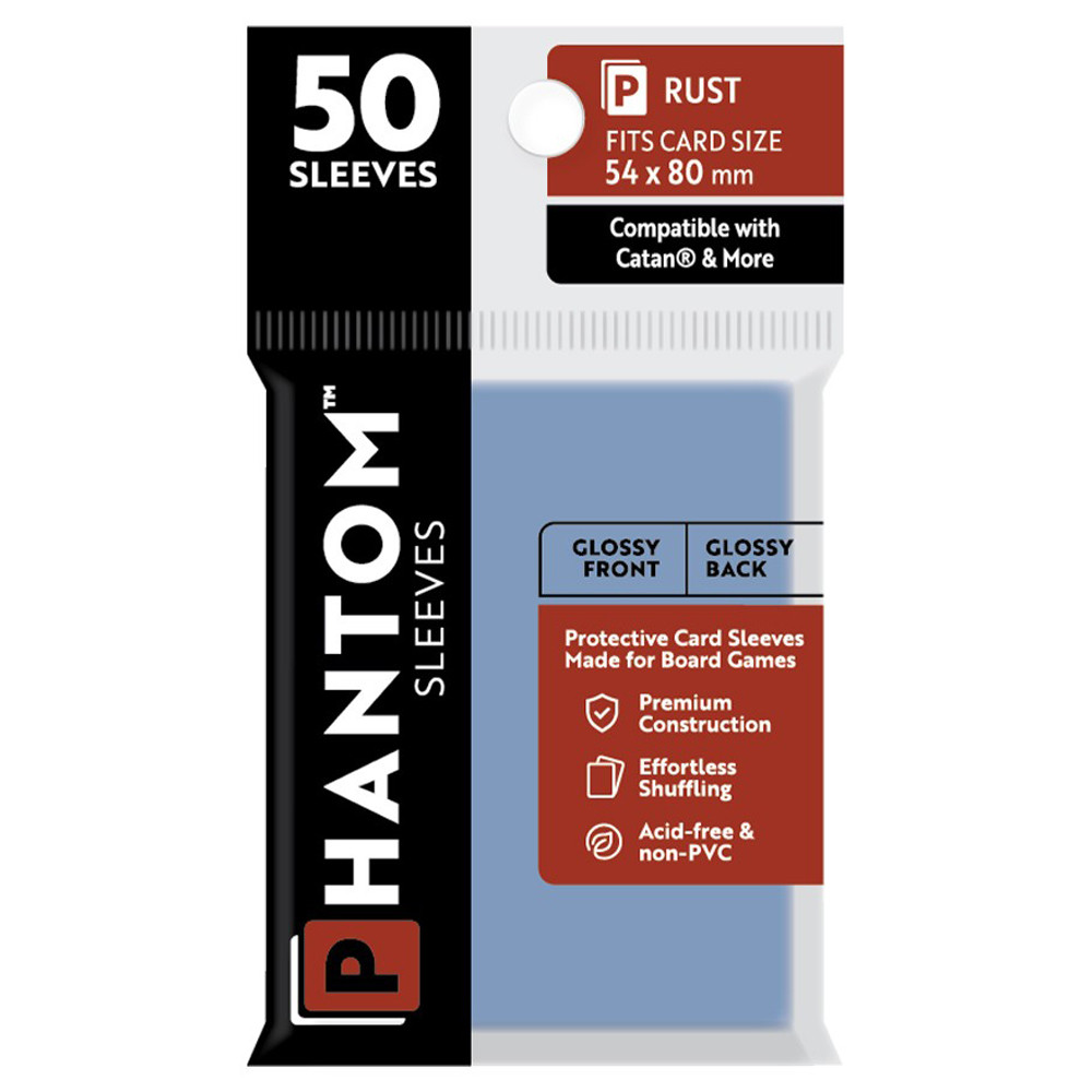 Phantom Sleeves: Rust Size 54 x 80mm - Glossy/Glossy (50)
