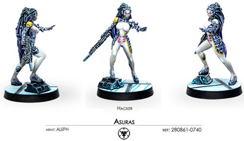 Infinity Aleph Asuras Hacker 1 Table Top Miniatures