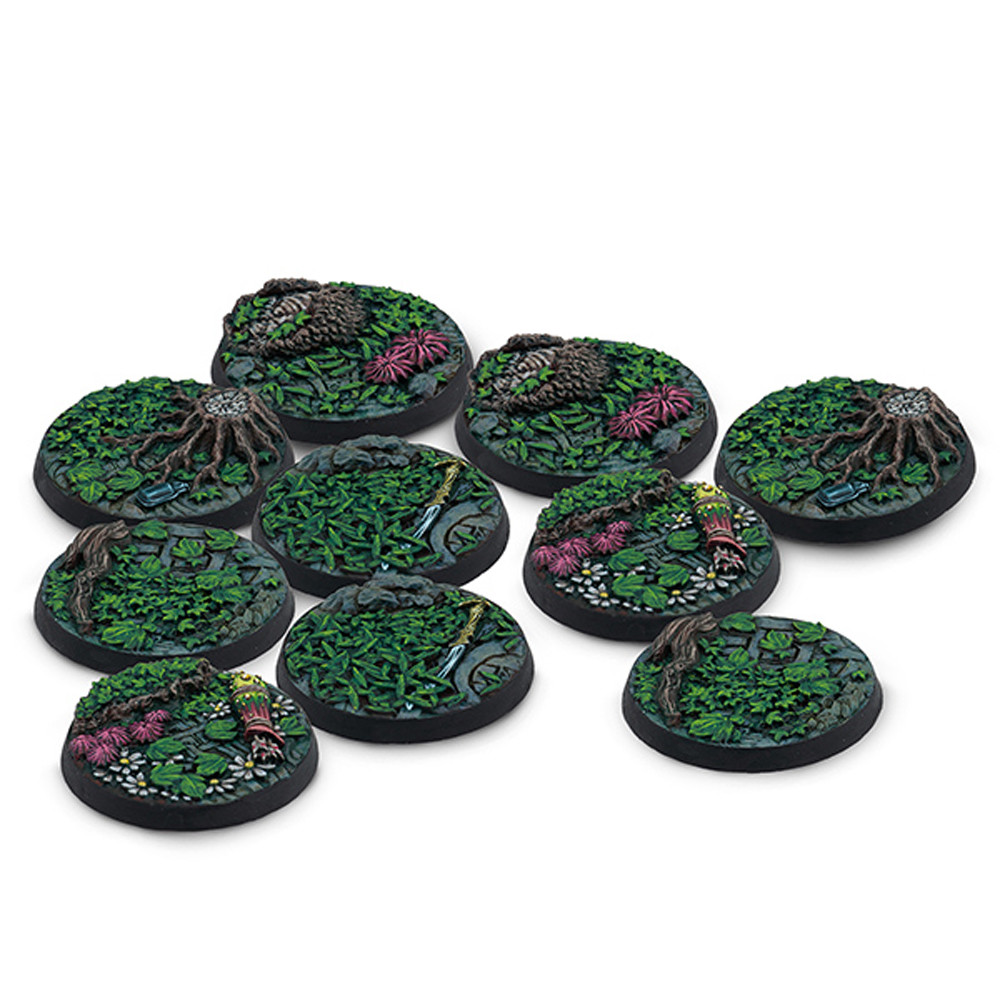 Warcrow: 30mm Syenann Scenery Bases, Alpha Series (10) (Preorder)